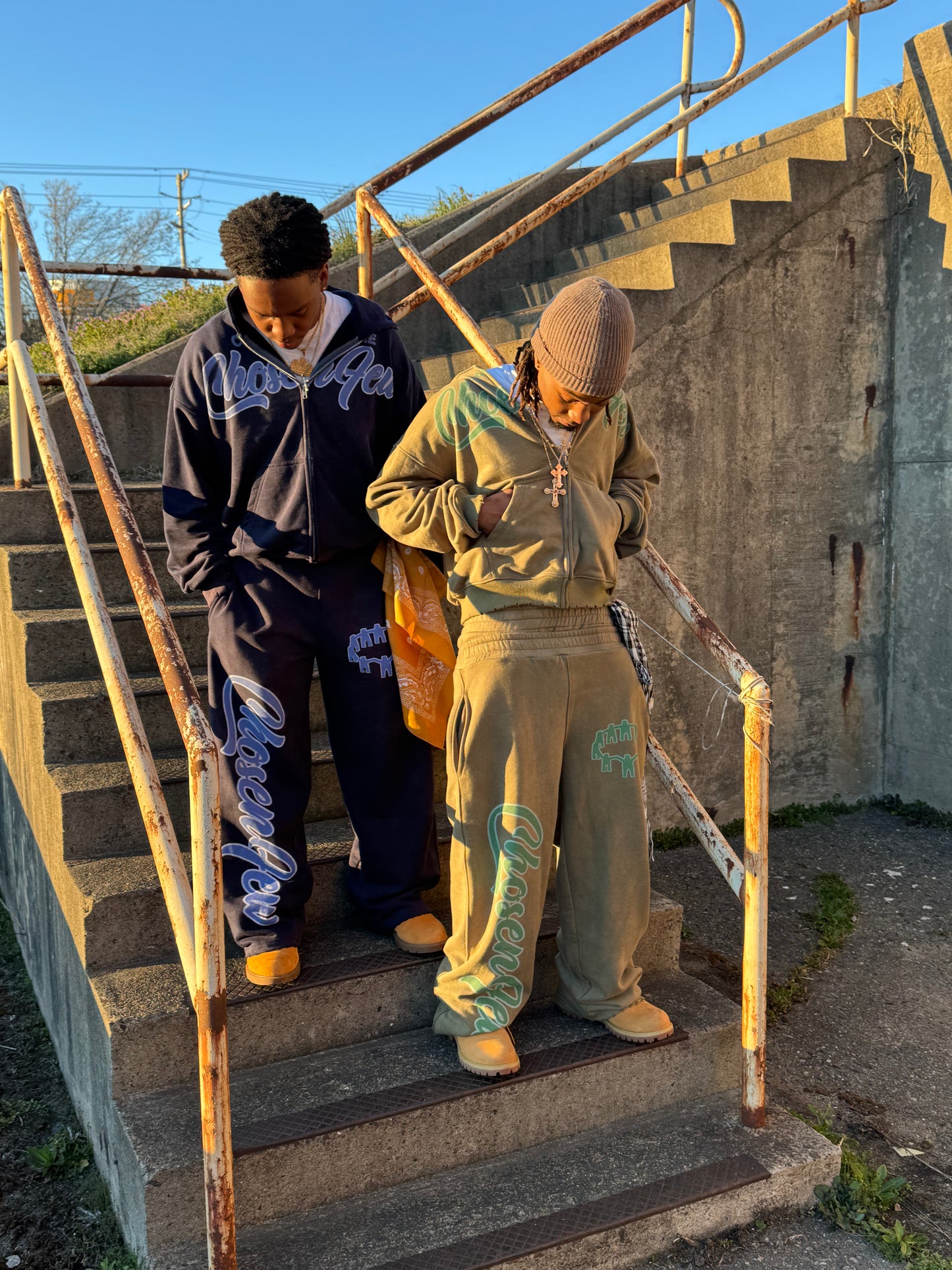 CF Green Washed Zip Up Jacket